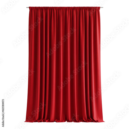 red velvet curtain Cut out the background