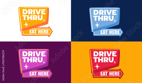 Drive thru open 24 hours with several variants