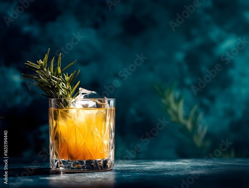 Modern Minimalist Drink on Vintage Table