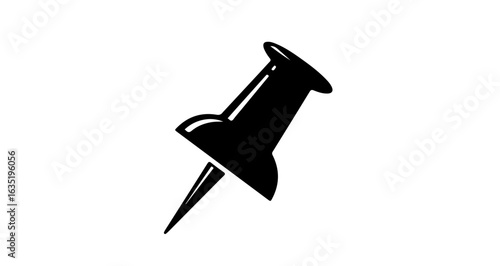 School pin icon vector illustration for office notice board and paper attachment and business presentation tool vector