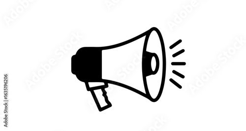 School get your message heard loud and clear with this megaphone vector illustration for announcements and alerts vector
