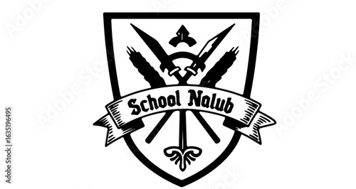 School school nalub emblem vector graphic download education institution design element high resolution image free use vector