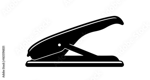 School find a black paper hole puncher for office supplies and paper crafting tools for document organization now vector