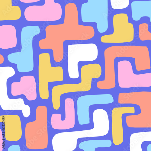 abstract geometric background, colorful pattern