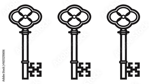 Ornate antique keys ornate keys vintage keys