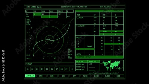 radar, display, flight, path