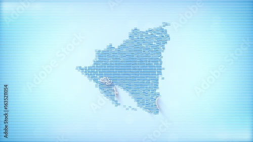 Wallpaper Mural Nicaragua Flags zooming in and Forming the country border map intro which is useful for news, political events, sports intros and presentation. Torontodigital.ca