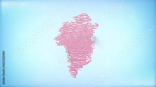 Wallpaper Mural Greenland Flags zooming in and Forming the country border map intro which is useful for news, political events, sports intros and presentation. Torontodigital.ca