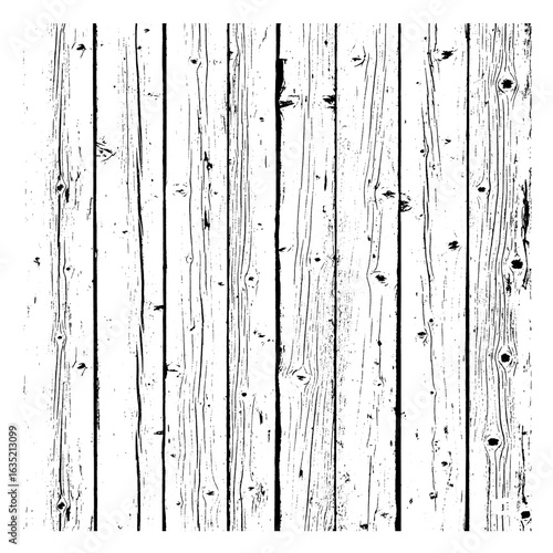 Black and White Distressed Vertical Wood Panel Texture