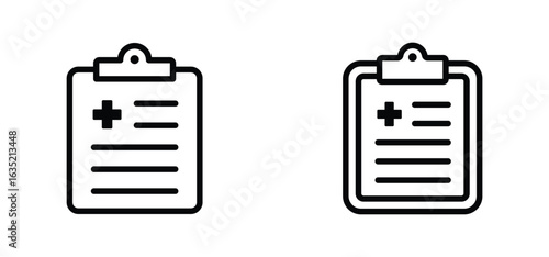 Clipboard icon. clipboard line icon vector