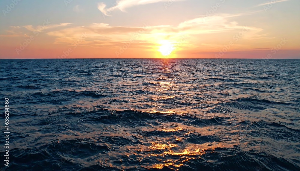 Obraz premium Sunset over calm water