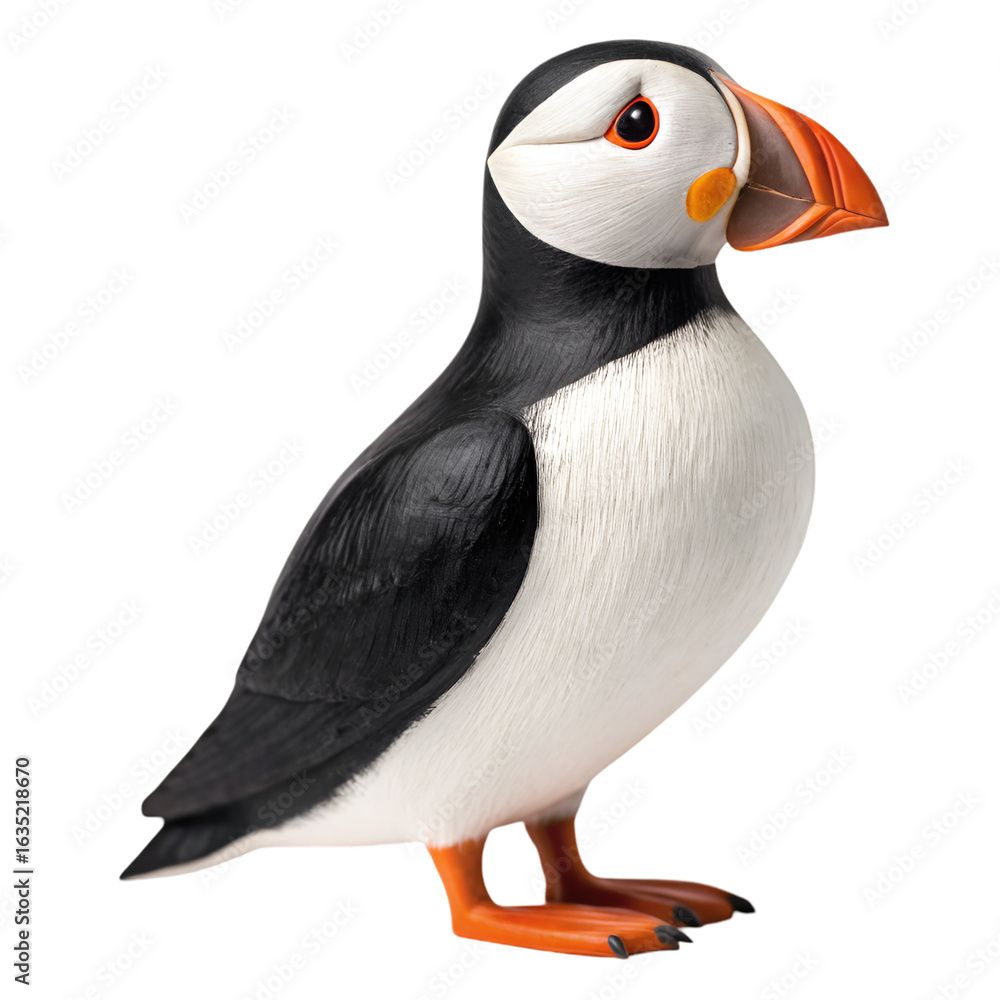 Naklejka premium 3d render of a penguin