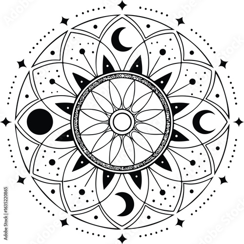 mandala round ornament