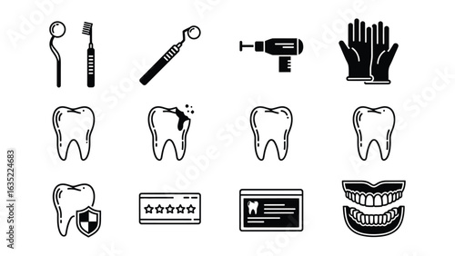 Dental Icons Set