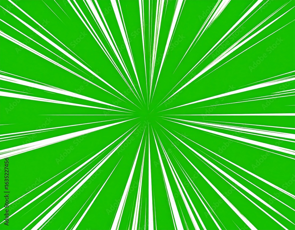 Obraz premium Green radial lines (1)
