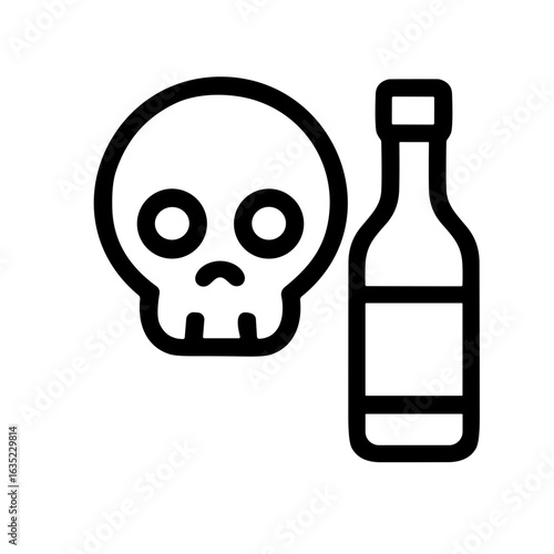 Alcohol Awareness & Substance Abuse Icon Set