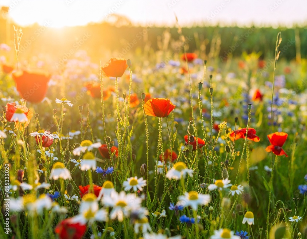Fototapeta premium field of poppies