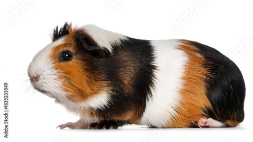 Adorable guinea pigs in a repeating pattern against a white background perfect for animal lovers