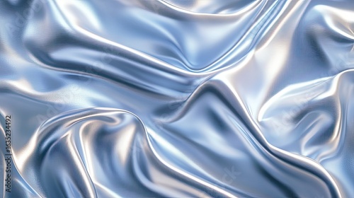 Silver silk fabric texture background.