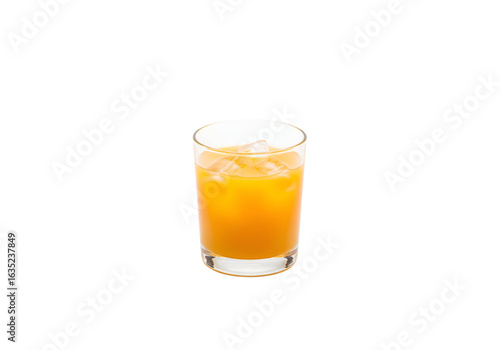 Orange juice glass yellow png on transparent background 