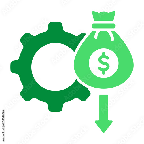 Budget Reduction Icon
