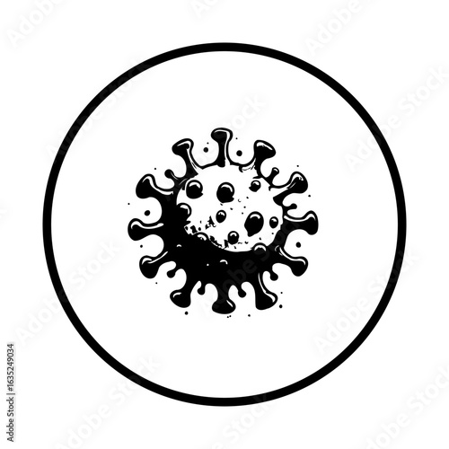 Conceptual virus illustration for health awareness a symbol of viral spread and medical research