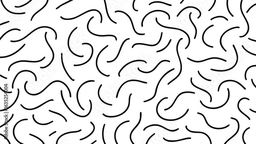 abstract curve line doodle pattern background
