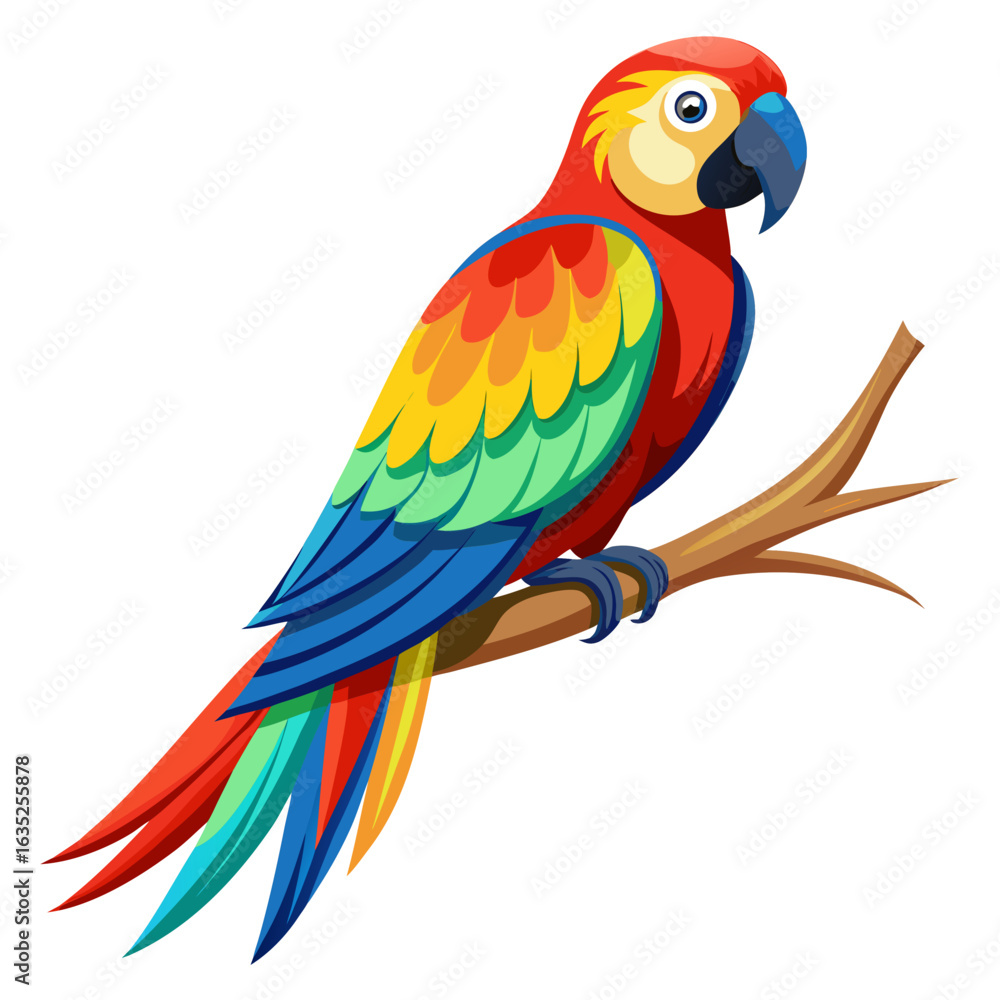 Fototapeta premium blue and yellow macaw ara