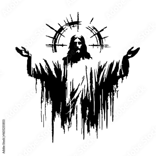Silhouette of Jesus Christ