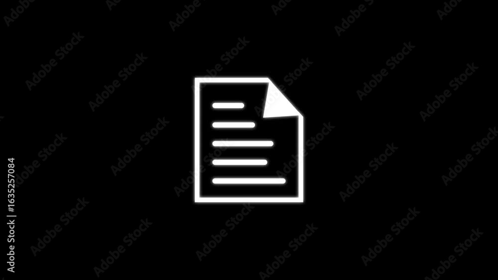 Documents file icon isolated . PDF File icon isolated .