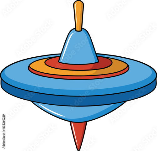 Colorful spinning top toy kids classic rotating game