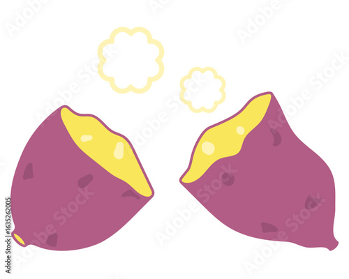 焼き芋のイラスト