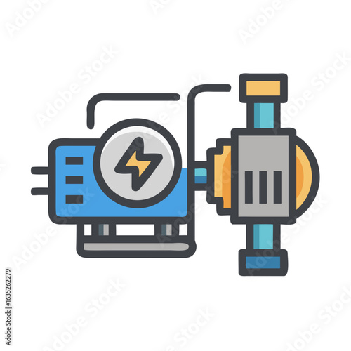 Icon of electric pump installation