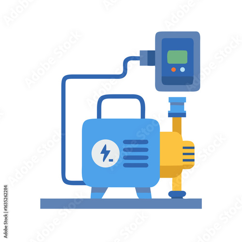 Icon of electric pump installation