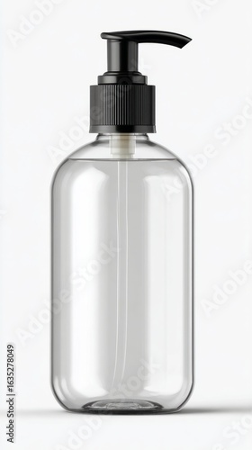 Minimalist White Plastic Bottle