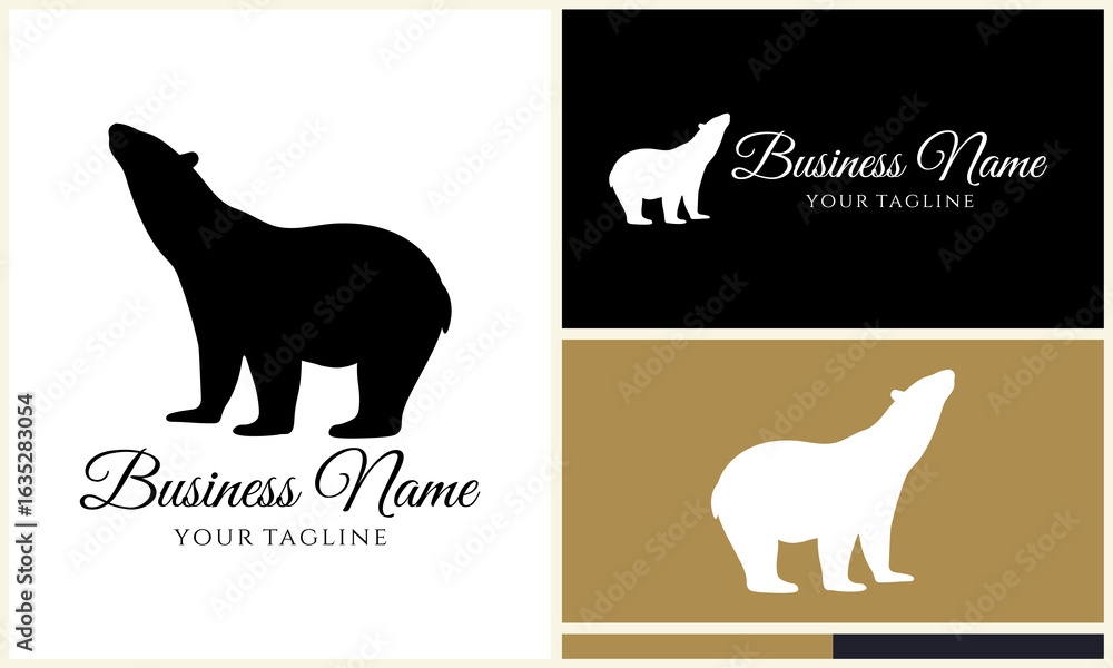 Obraz premium Polar Bear Logo Variations.