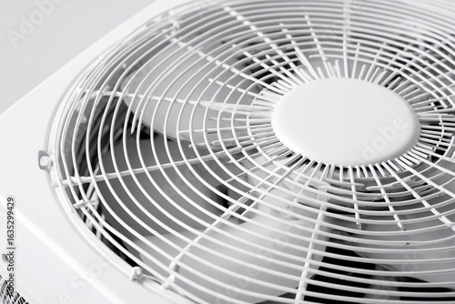 Wallpaper Mural Close-up of an air conditioner fan on a white background, with a close-up view. an award-winning photography piece. Torontodigital.ca