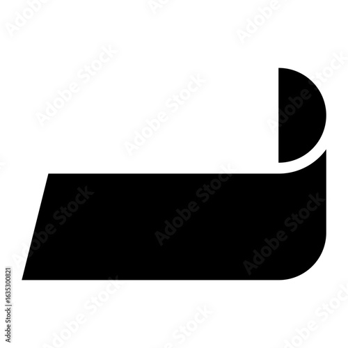 Ribbon glyph icon