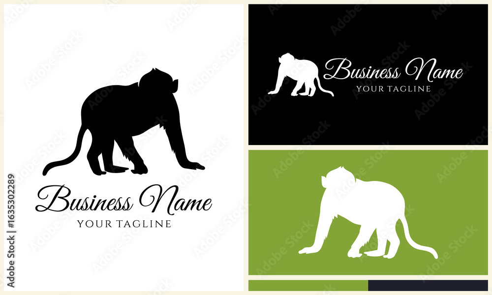Obraz premium Monkey Logo Design Variations. (11)