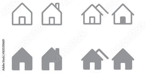 Home Icon. House icon Vector illustration.