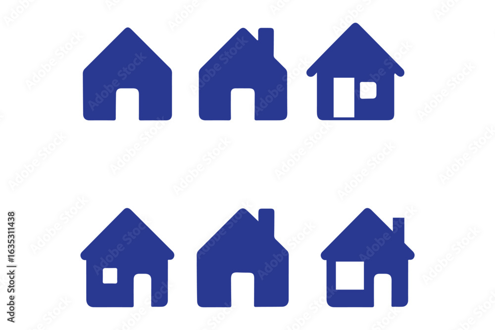 Home Icon. House icon Vector illustration. Home Icon. House icon Vector illustration.