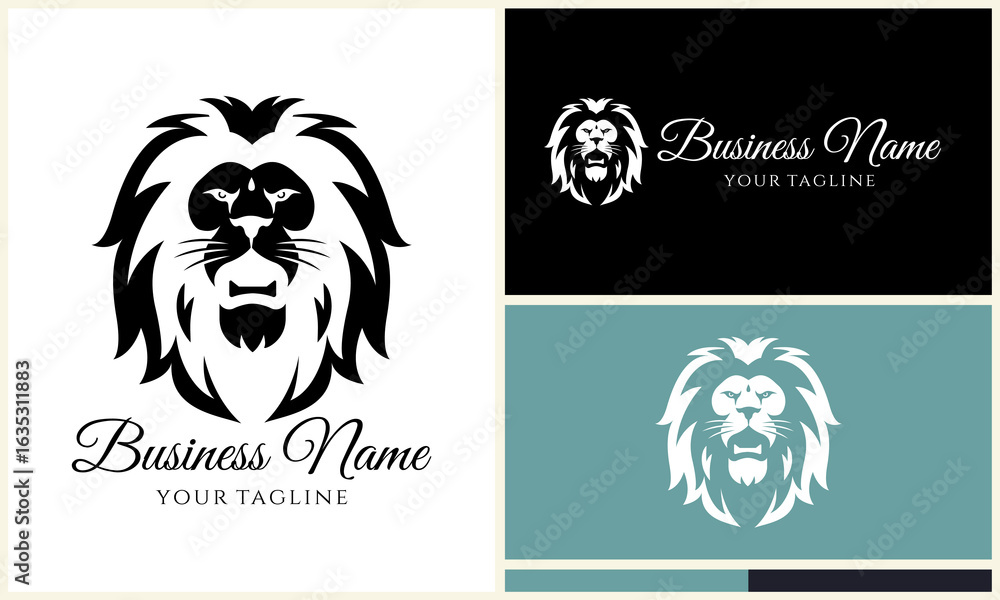 Fototapeta premium Lion Logo Design Variations. (49)