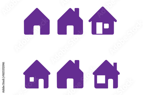 Black home house sign icon vector design
