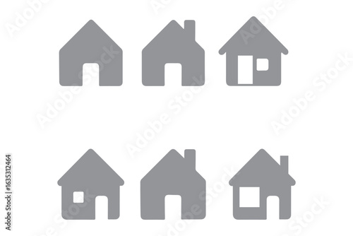 Black home house sign icon vector design