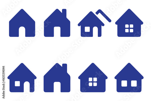 Black home house sign icon vector design