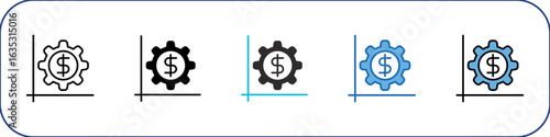 Economy Icon Pack Multistyle Illustration