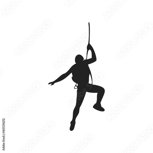 rock climbers and rappelers