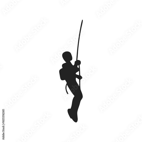 rock climbers and rappelers