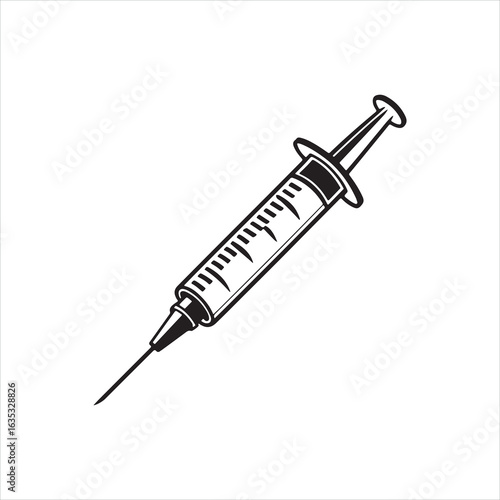 Syringe Silhouette Icon
