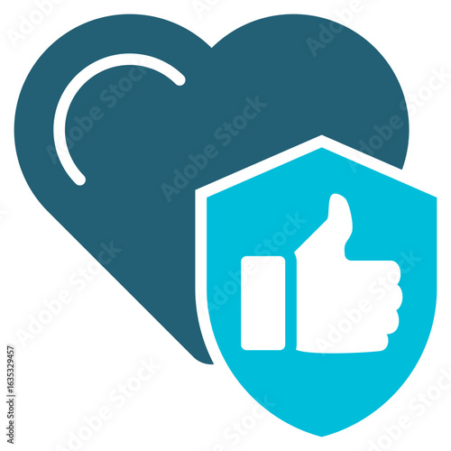 Trust Glyph Blue Icon